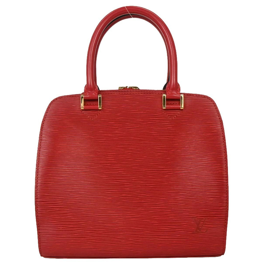 Louis Vuitton Pont Neuf Handbag Epi Leather Red Leather Handbag