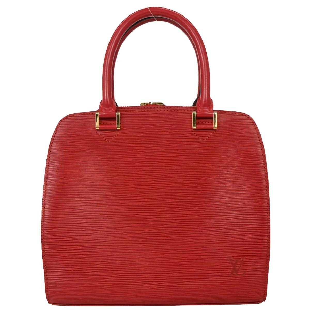 Louis Vuitton Pont Neuf Handbag Epi Leather Red Leather Handbag