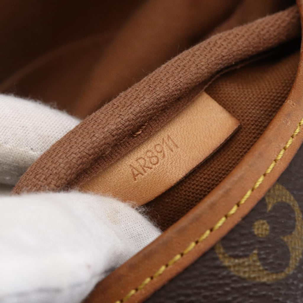 Louis Vuitton Saumur Handbag Monogram Canvas Brown Canvas Shoulder Bag