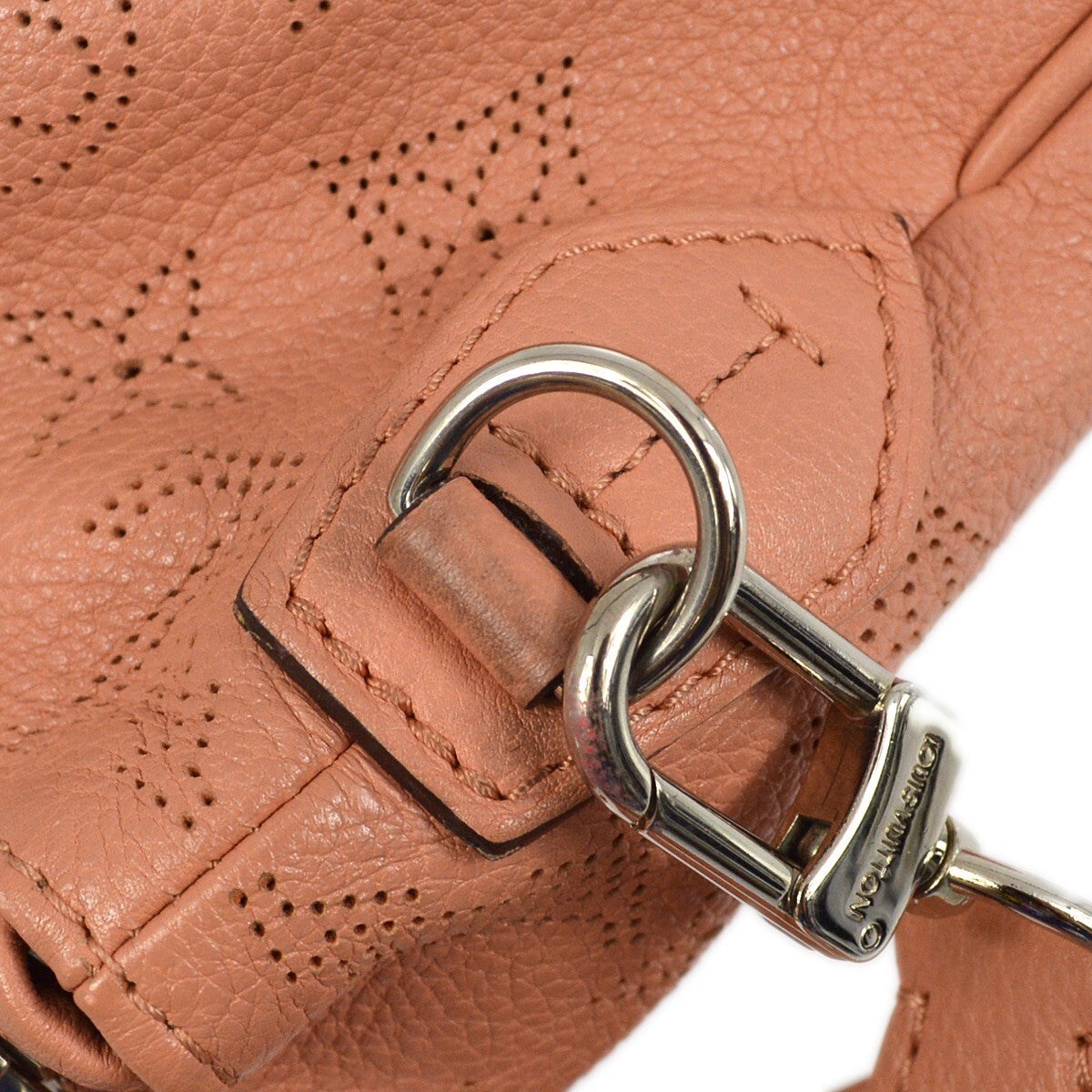 Louis Vuitton Selene Handbag Mahina Leather Pink Leather Shoulder Bag
