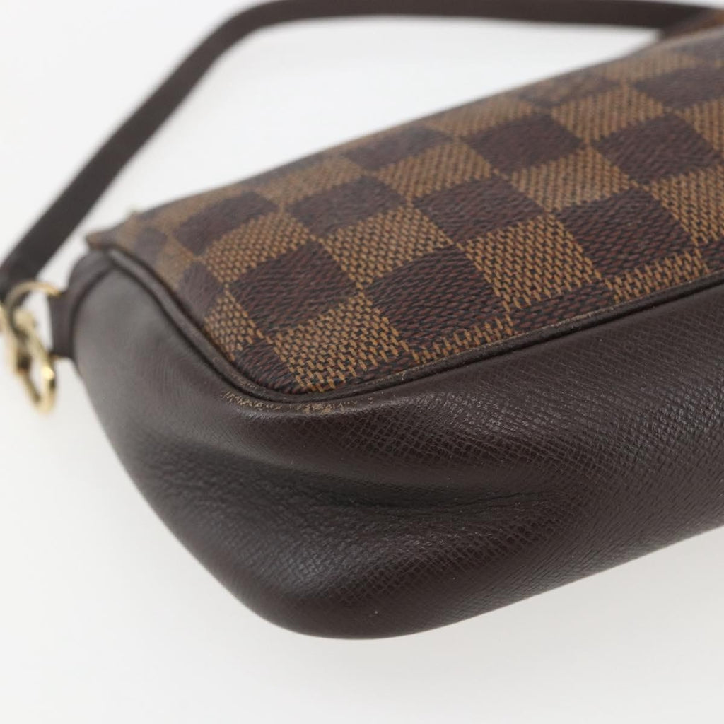Louis Vuitton Trousse Make Up Bag Damier Canvas Brown Canvas Clutche & Pouche Bag