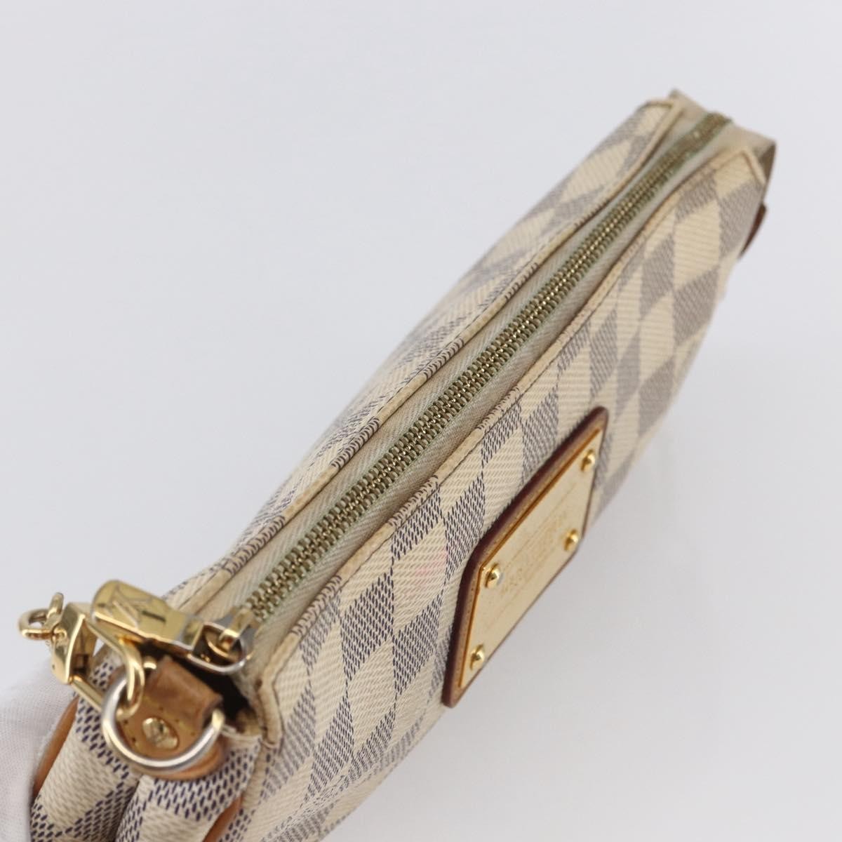 Louis Vuitton Eva Handbag Damier Beige Canvas Bag