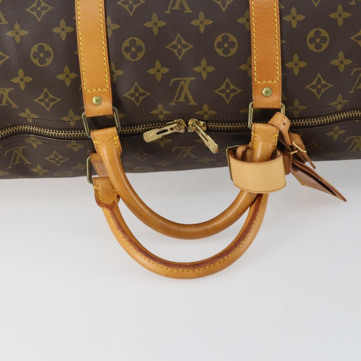 Louis Vuitton Keepall Bag Monogram Canvas Brown Canvas Travel Bag