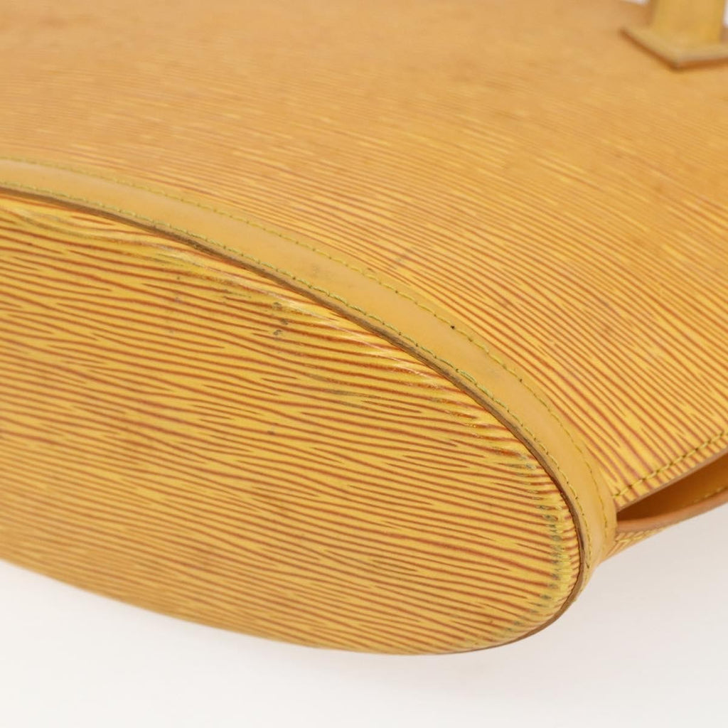 Louis Vuitton Saint Jacques Handbag Epi Leather Yellow Leather Handbag