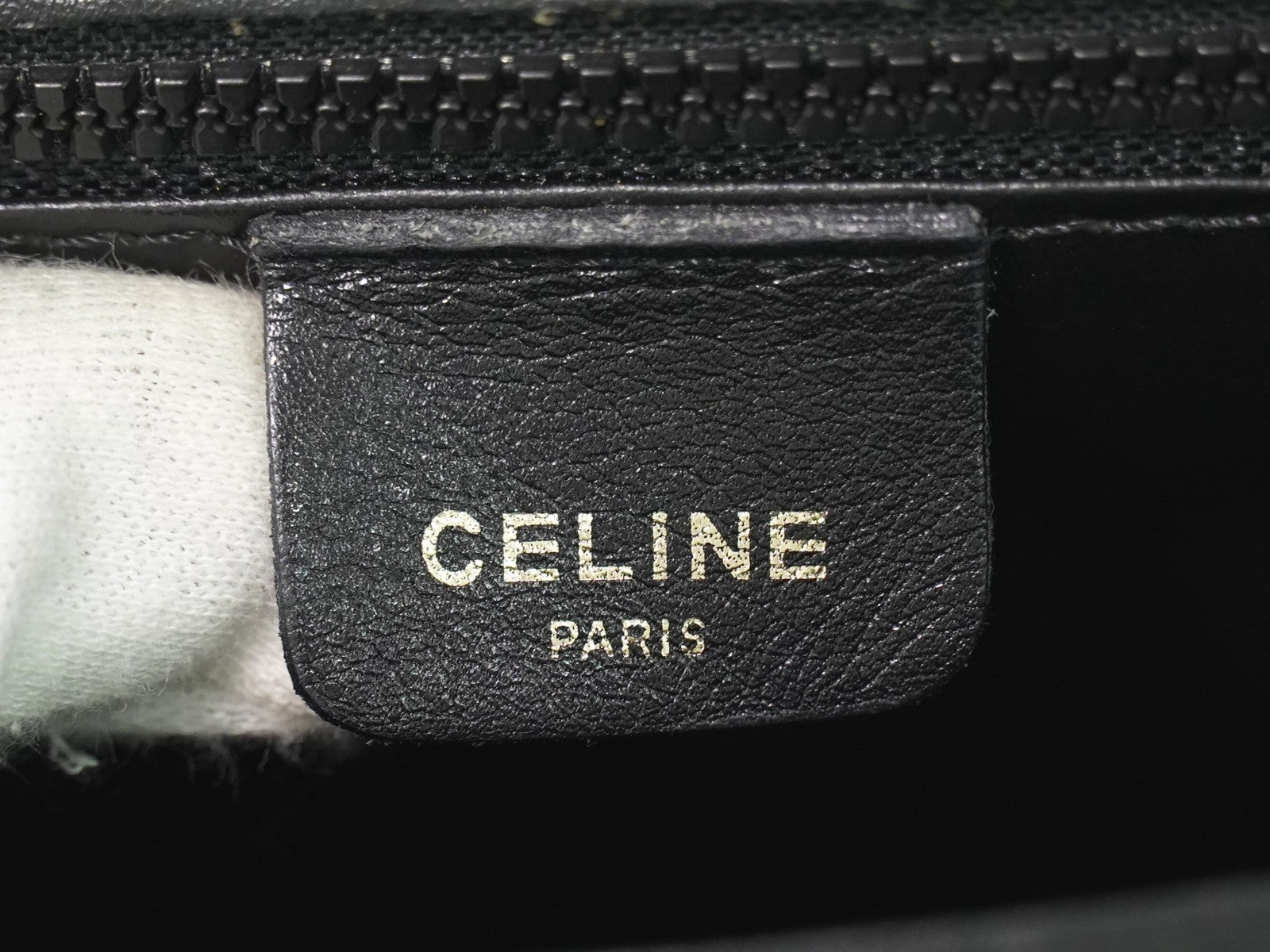 Celine Vintage Shoulder Bag Leather Black Leather Shoulder Bag Bag