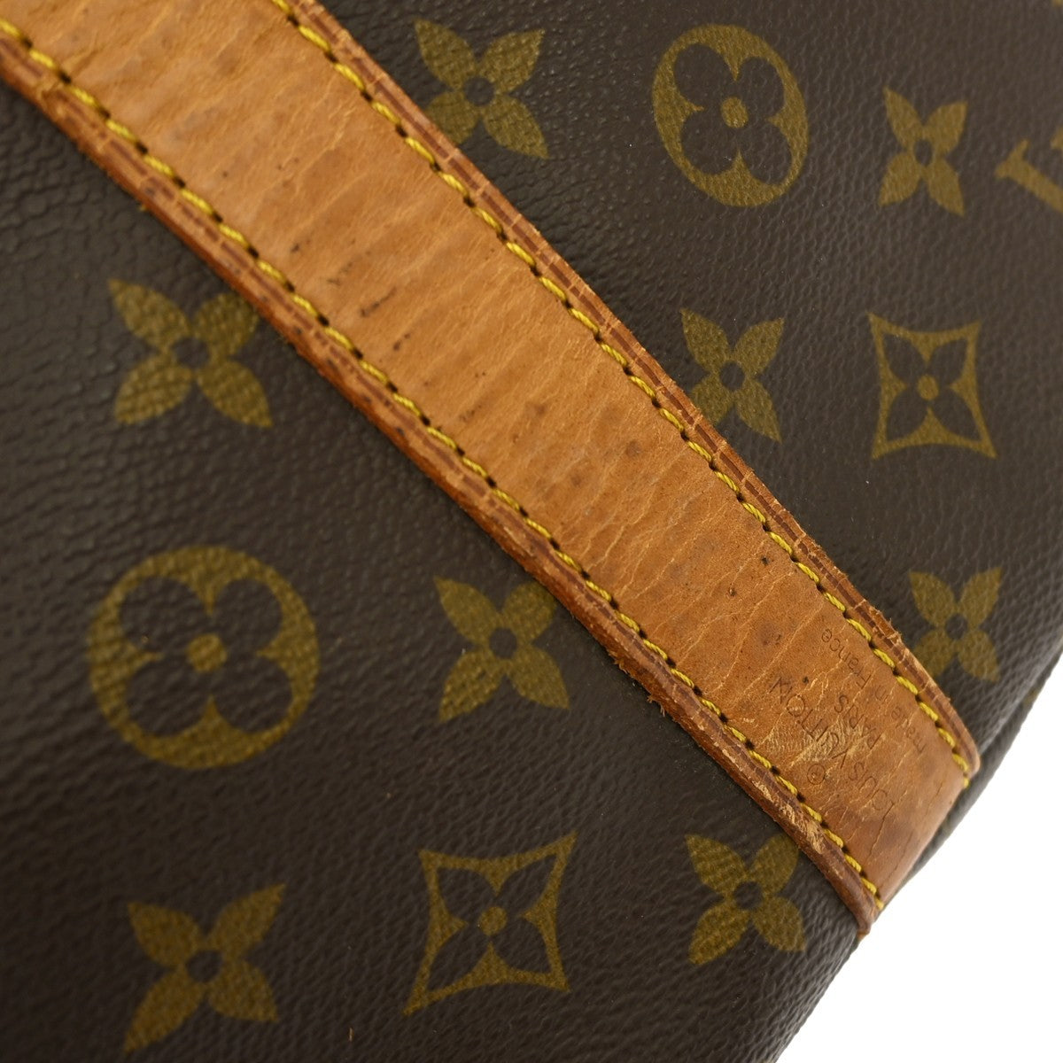 Louis Vuitton Keepall Bag Monogram Canvas Brown Canvas Travel Bag