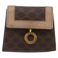 Celine Vintage Macadam Shoulder Bag Canvas And Leather Brown Canvas Shoulder Bag Bag