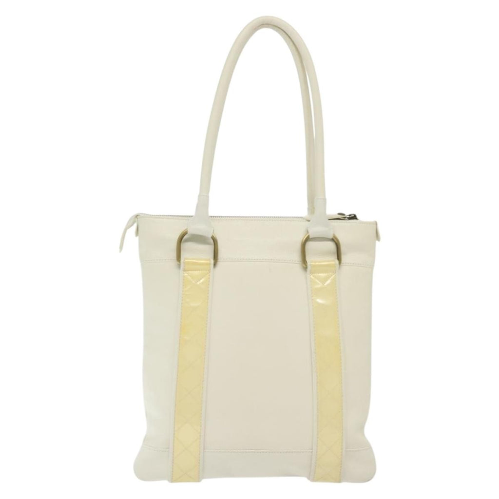 Burberry Vintage Tote Leather White Leather Tote Bag