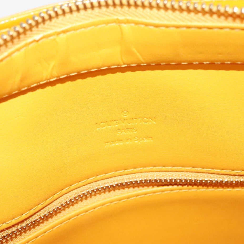 Louis Vuitton Houston Handbag Monogram Vernis Yellow Patent_Leather Bag
