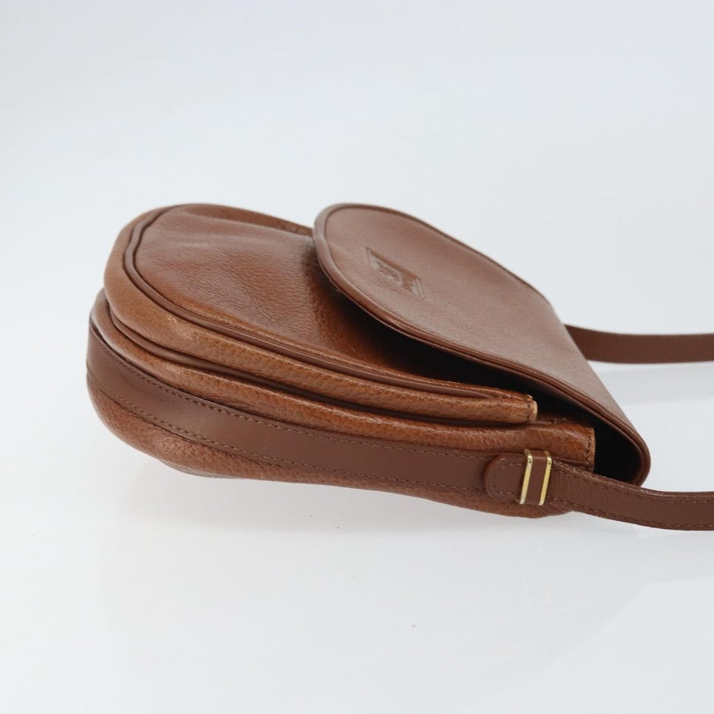 Burberry Vintage Shoulder Bag Leather Brown Leather Shoulder Bag