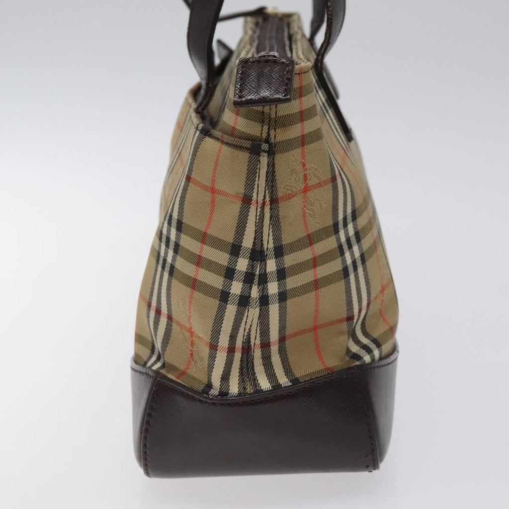 Burberry Nova Check Handbag Nova Check Canvas And Leather Beige Canvas Handbag