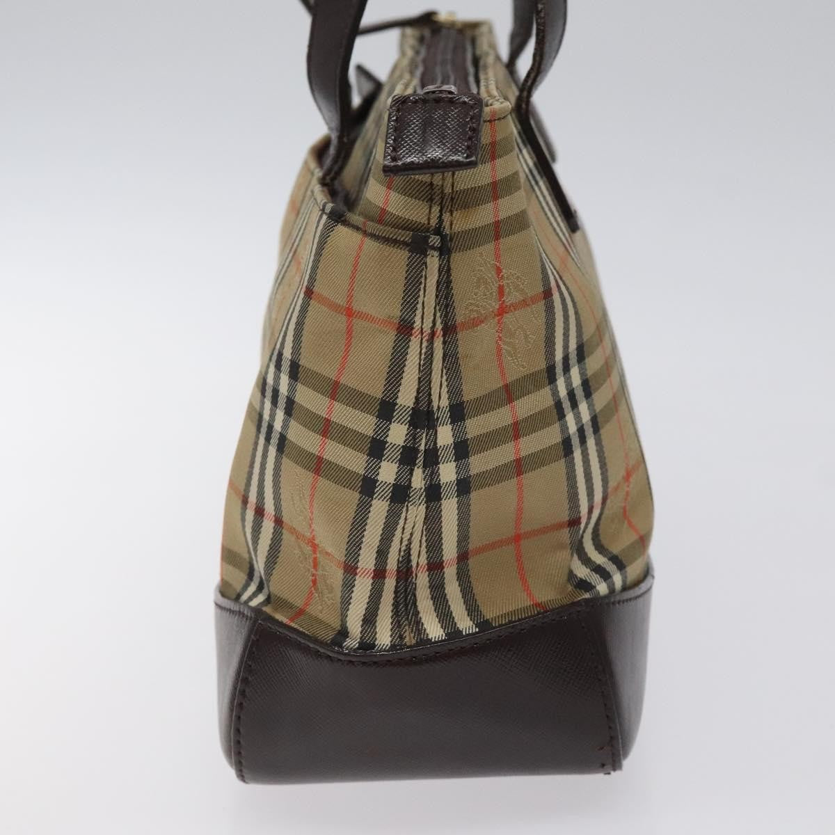 Burberry Nova Check Handbag Nova Check Canvas And Leather Beige Canvas Handbag