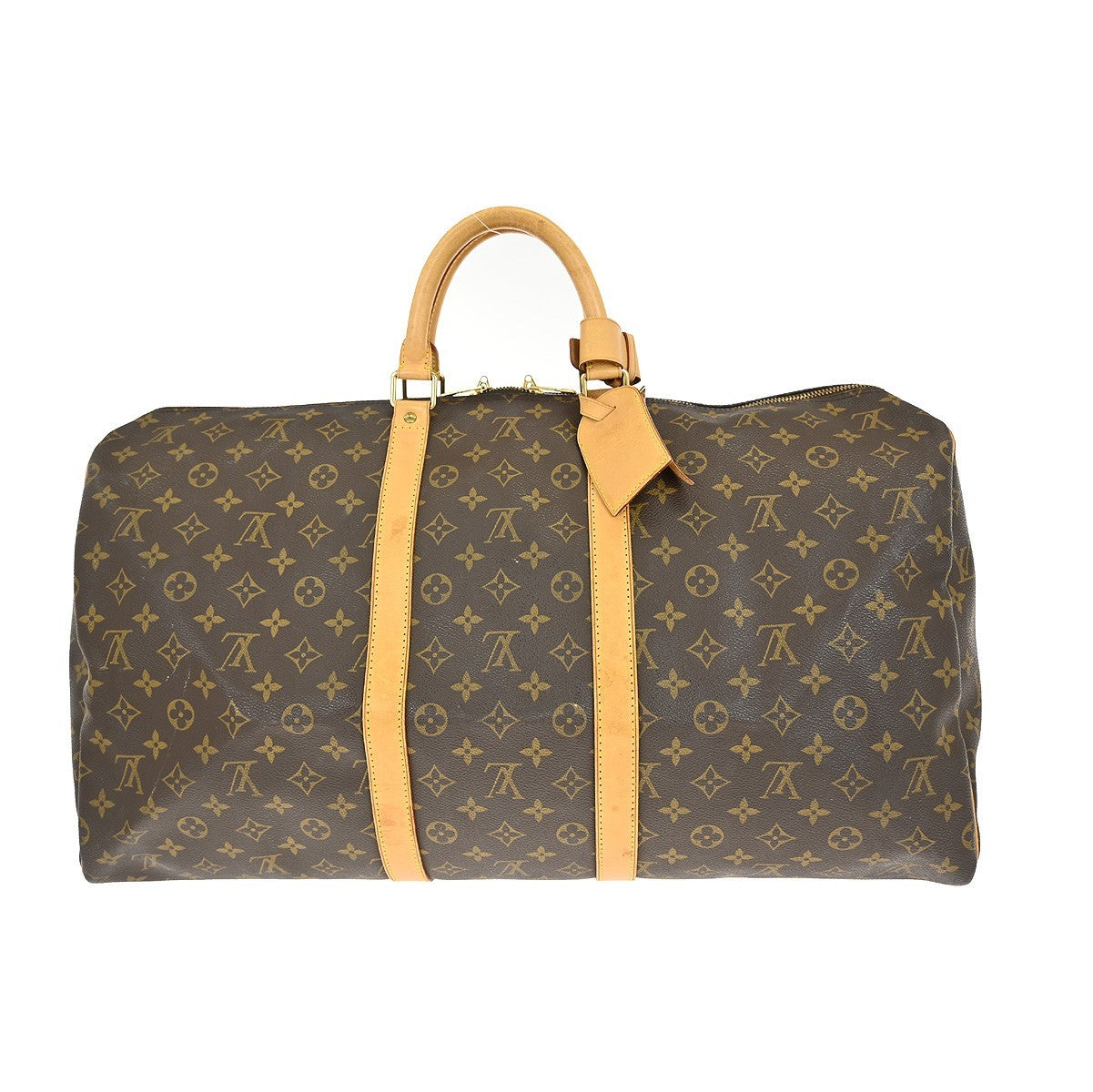 Louis Vuitton Keepall Bag Monogram Canvas Brown Canvas Travel Bag