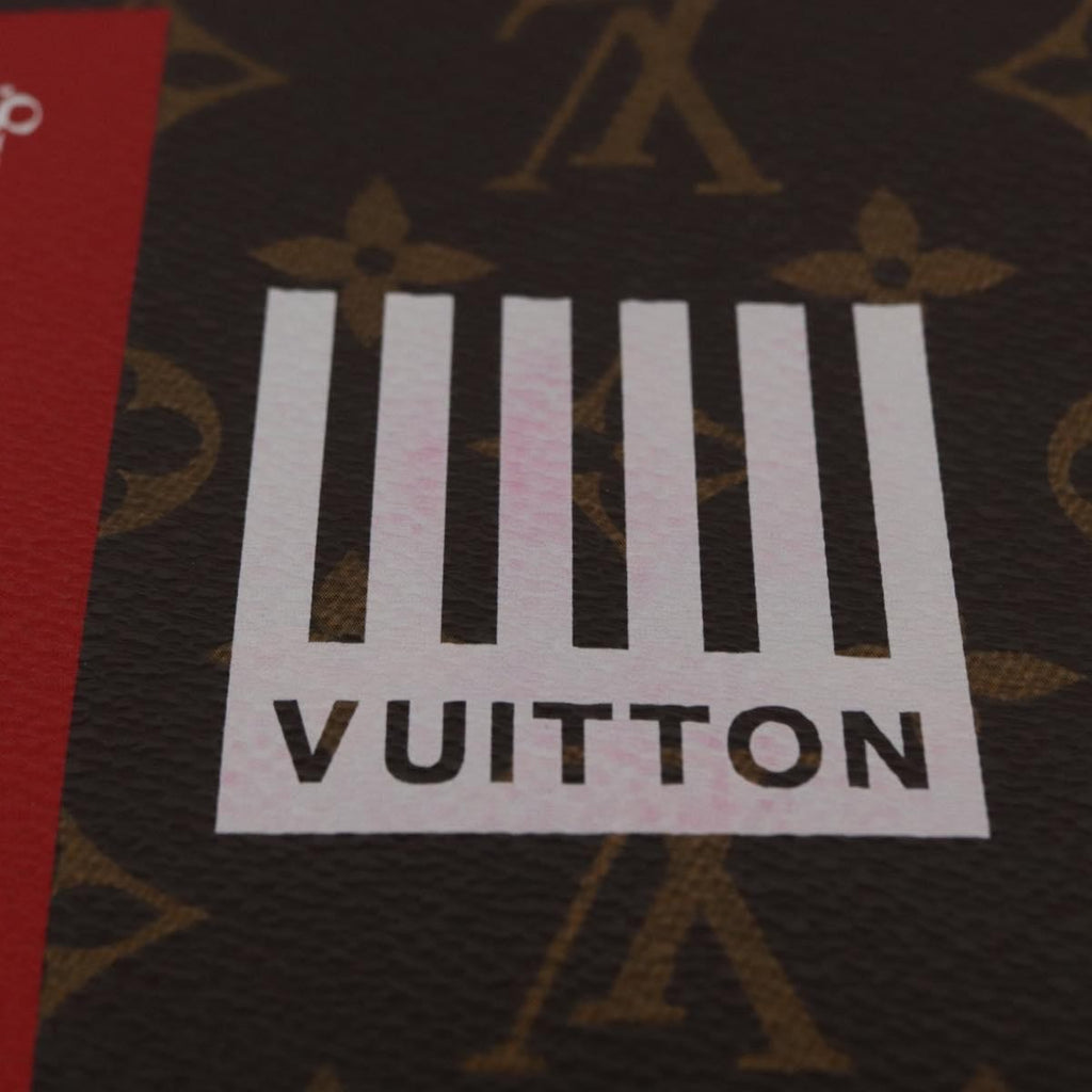 Louis Vuitton Double Flat Messenger Bag Limited Edition Logo Story Monogram Canvas And Denim Multicolour Canvas Shoulder Bag
