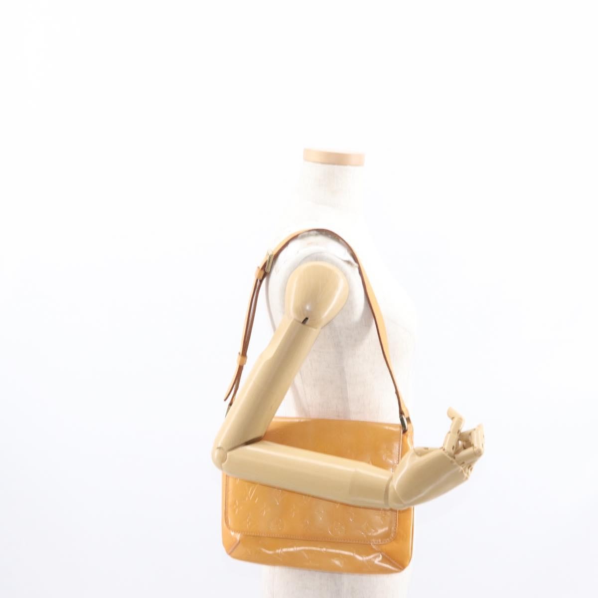 Louis Vuitton Thompson Street Handbag Monogram Vernis Yellow Patent_Leather Shoulder Bag