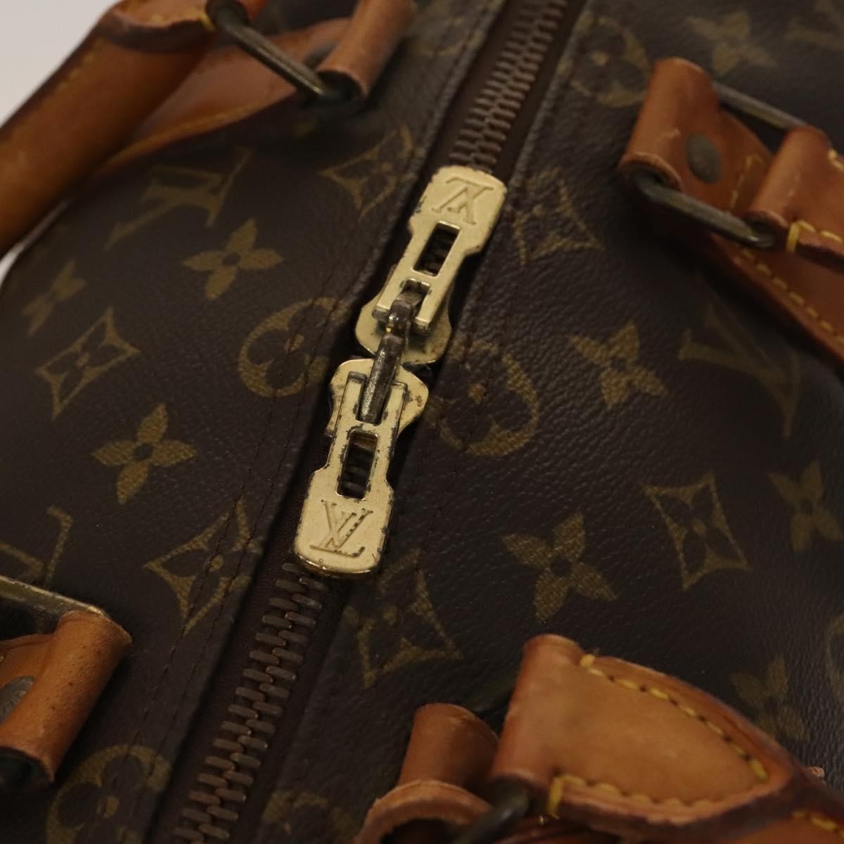 Louis Vuitton Keepall Bandouliere Bag Monogram Canvas Brown Canvas Travel Bag