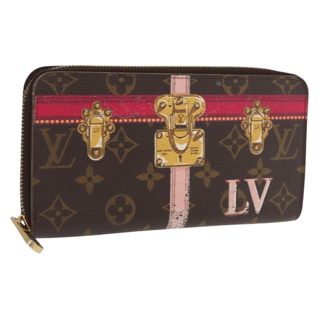Louis Vuitton Zippy Wallet Canvas Brown Canvas Wallets Accessory