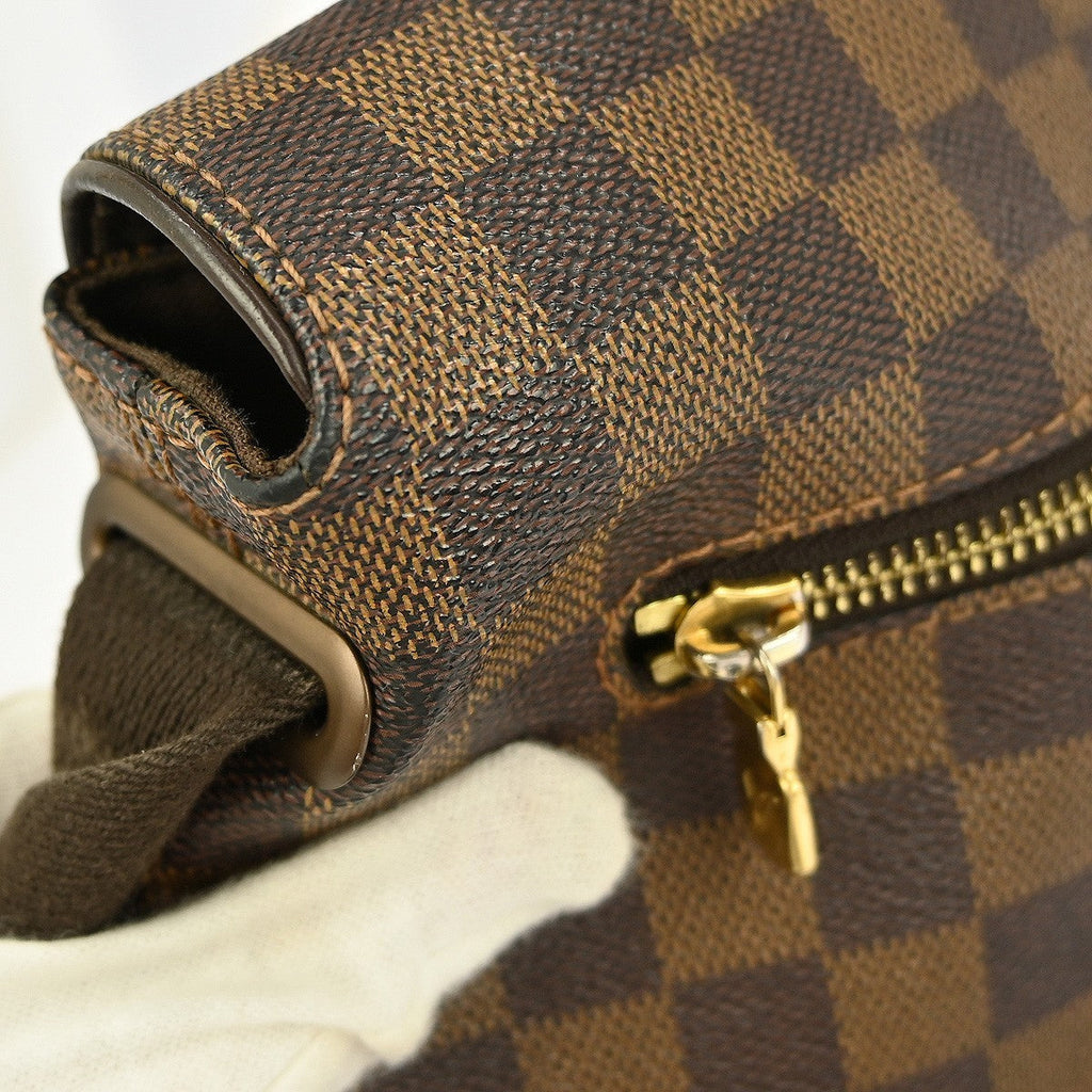 Louis Vuitton Brooklyn Handbag Damier Brown Canvas Shoulder Bag