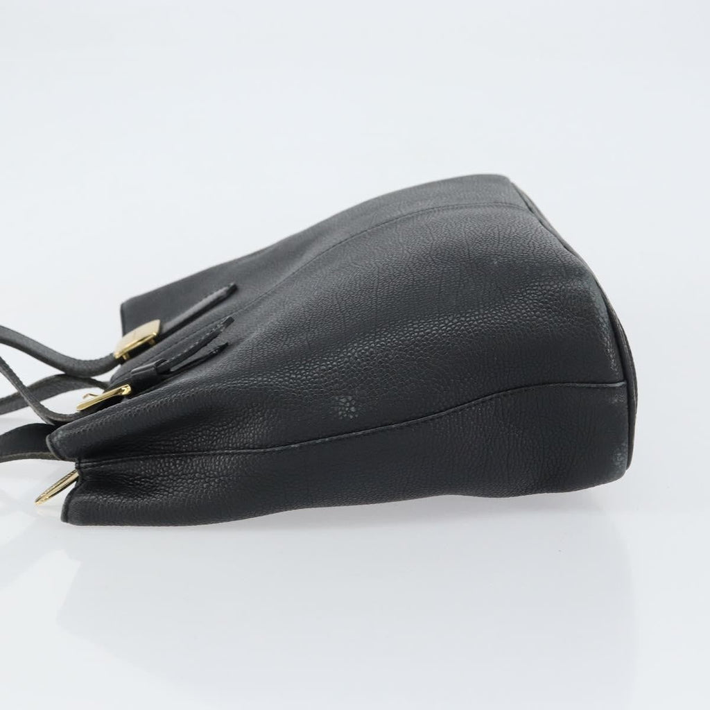 Burberry Vintage Handbag Leather Black Leather Handbag
