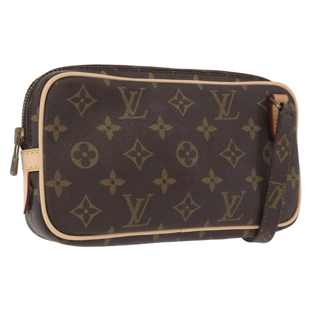 Louis Vuitton Pochette Marly Bandouliere Bag Monogram Canvas Brown Canvas Shoulder Bag