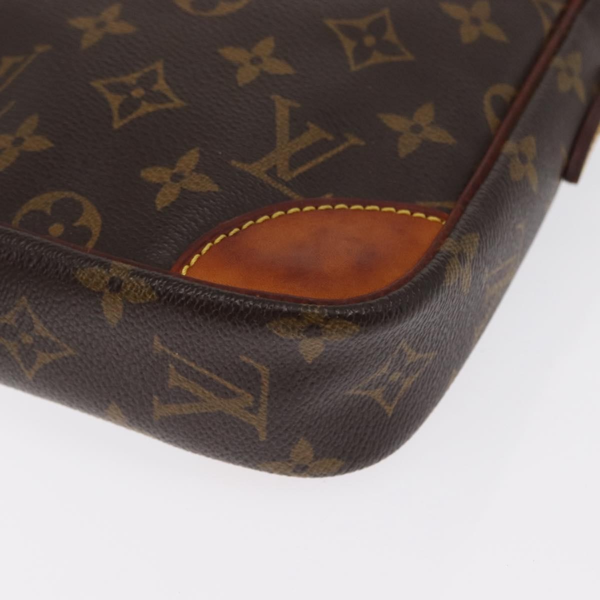 Louis Vuitton Danube Handbag Monogram Canvas Brown Canvas Shoulder Bag