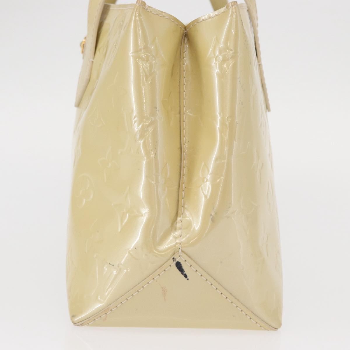 Louis Vuitton Wilshire Handbag Monogram Vernis Beige Patent_Leather Handbag
