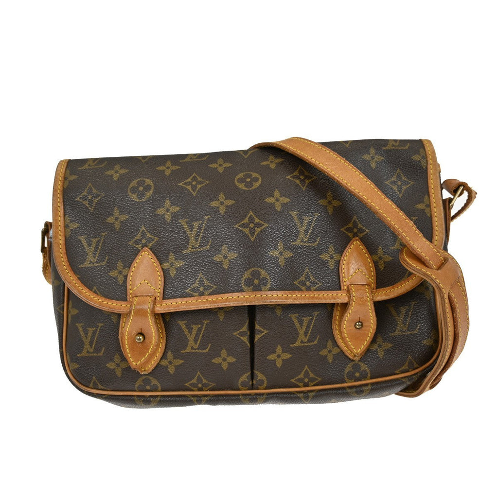 Louis Vuitton Sac Gibeciere Messenger Bag Monogram Canvas Brown Canvas Shoulder Bag