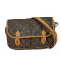 Louis Vuitton Sac Gibeciere Messenger Bag Monogram Canvas Brown Canvas Shoulder Bag