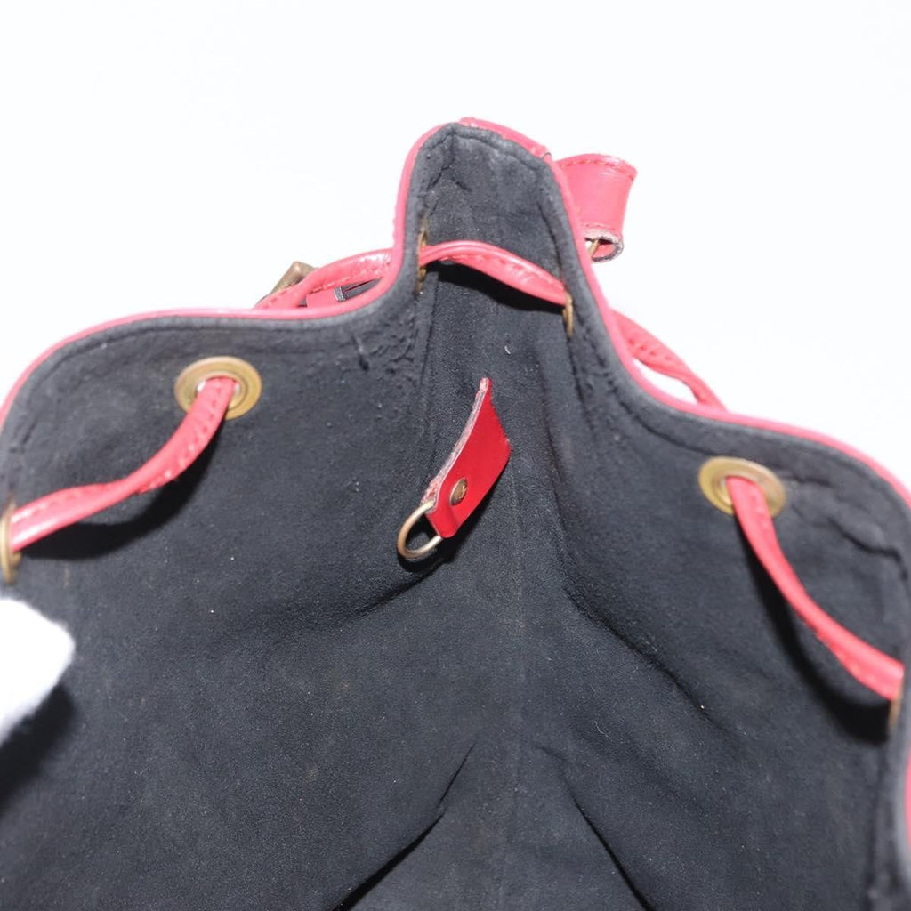 Louis Vuitton Petit Noe Handbag Epi Leather Red Leather Shoulder Bag