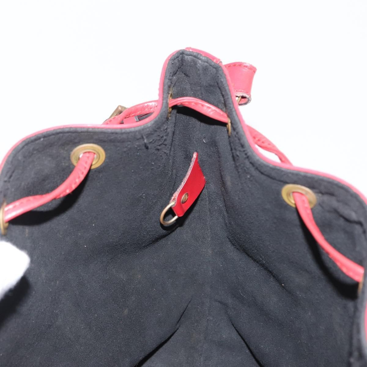 Louis Vuitton Petit Noe Handbag Epi Leather Red Leather Shoulder Bag