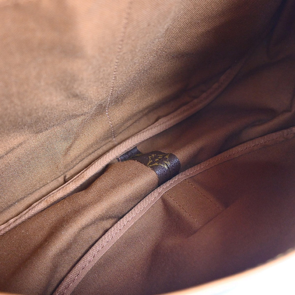 Louis Vuitton Saumur Handbag Monogram Canvas Brown Canvas Shoulder Bag