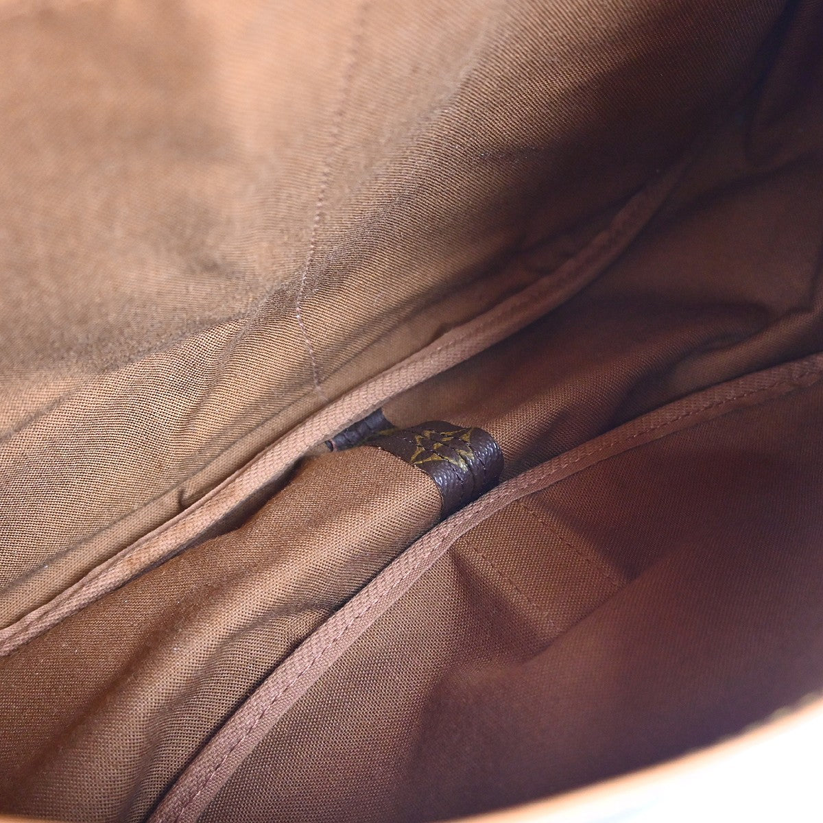 Louis Vuitton Saumur Handbag Monogram Canvas Brown Canvas Shoulder Bag