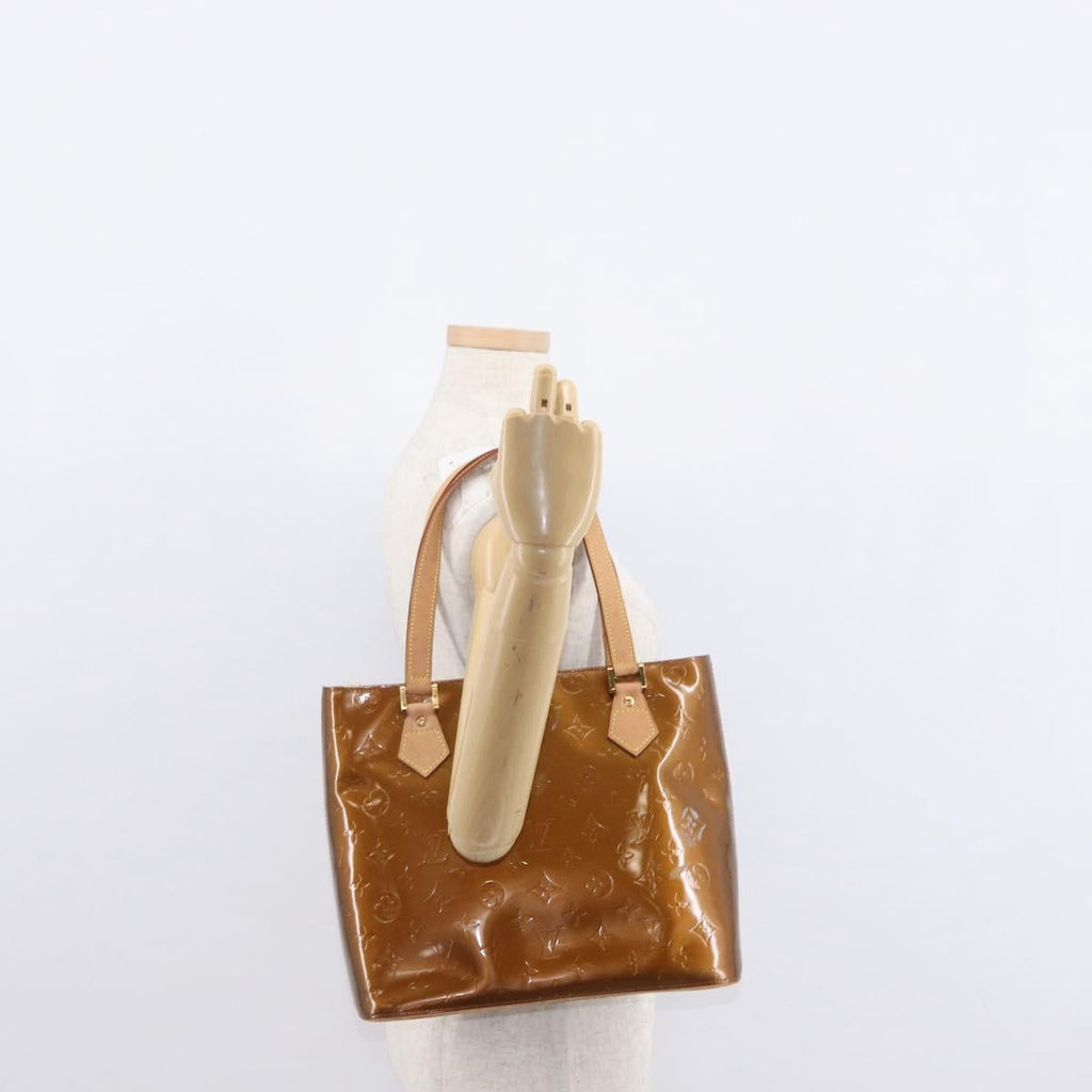 Louis Vuitton Houston Handbag Monogram Vernis Brown Patent_Leather Handbag