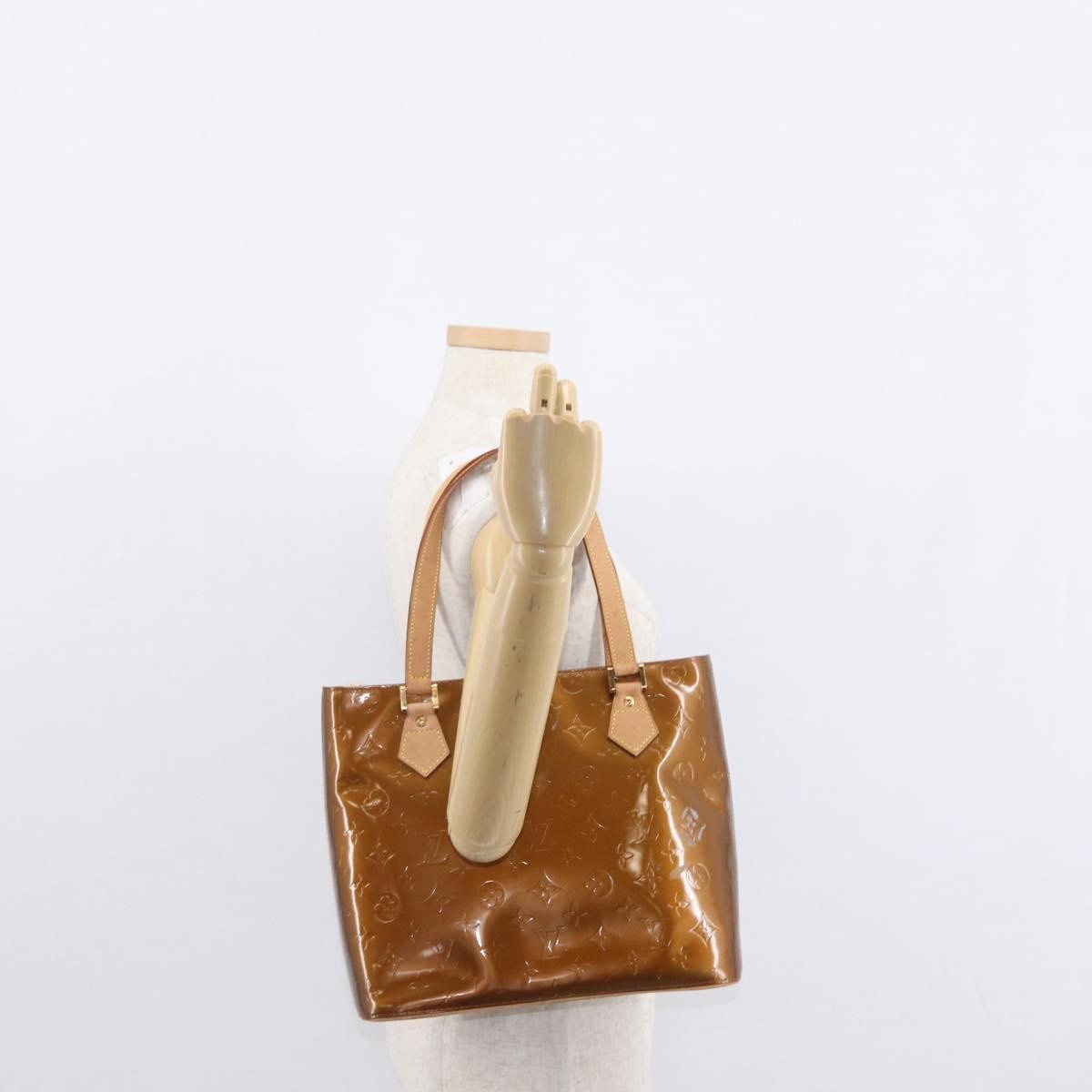 Louis Vuitton Houston Handbag Monogram Vernis Brown Patent_Leather Handbag