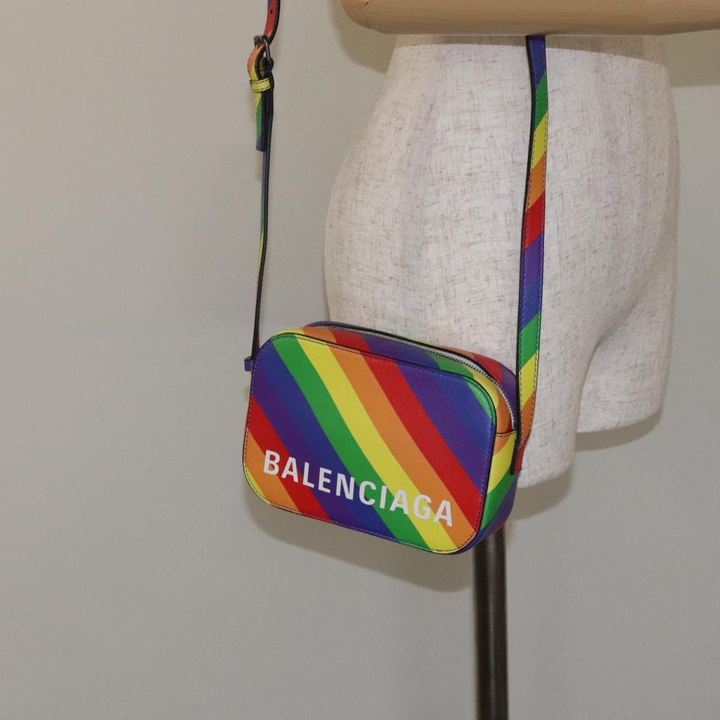 Balenciaga Everyday Camera Bag Printed Leather Multicolour Leather Shoulder Bag