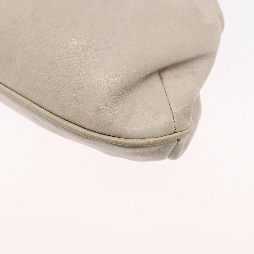 Celine Vintage Shoulder Bag Leather White Leather Shoulder Bag Bag
