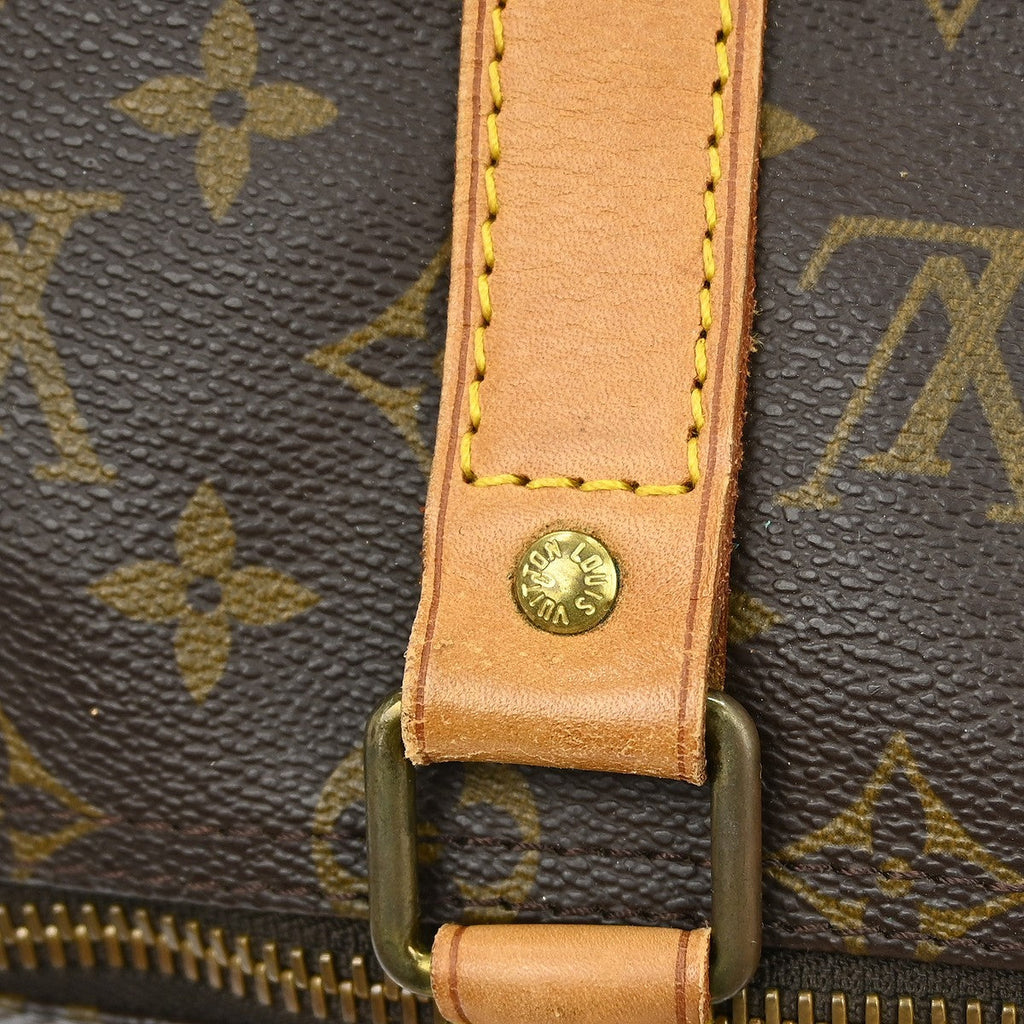 Louis Vuitton Keepall Bag Monogram Canvas Brown Canvas Travel Bag