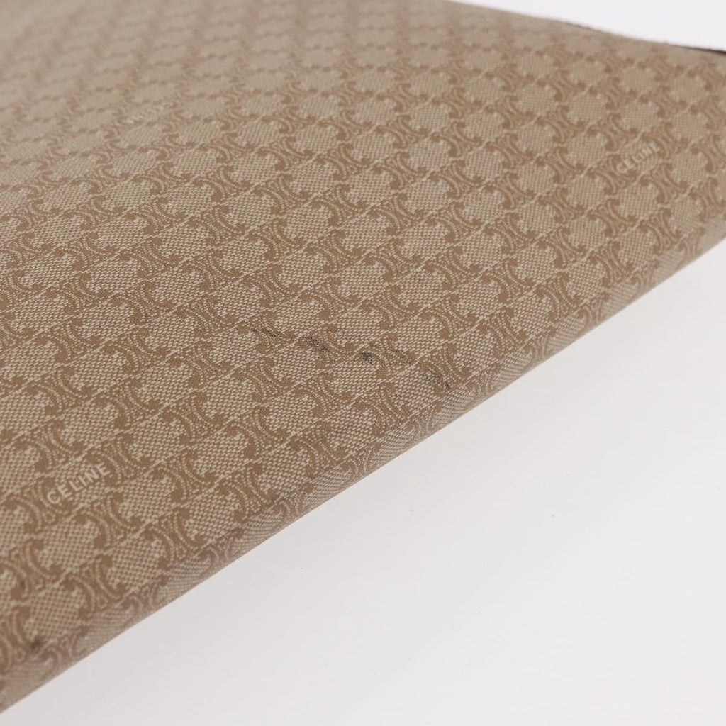 Celine Macadam Pochette Clutch Beige Pvc Clutche & Pouche Bag