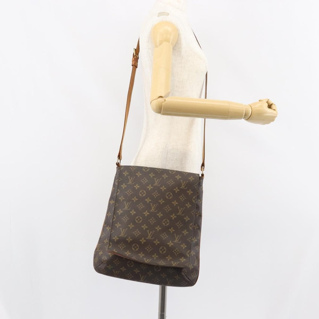 Louis Vuitton Musette Salsa Handbag Monogram Canvas Brown Canvas Shoulder Bag