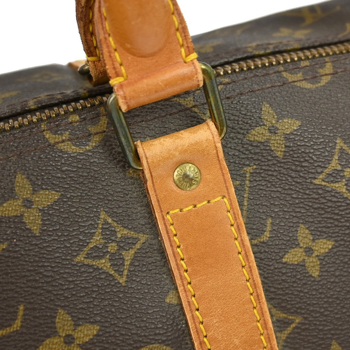 Louis Vuitton Keepall Bag Monogram Canvas Brown Canvas Travel Bag