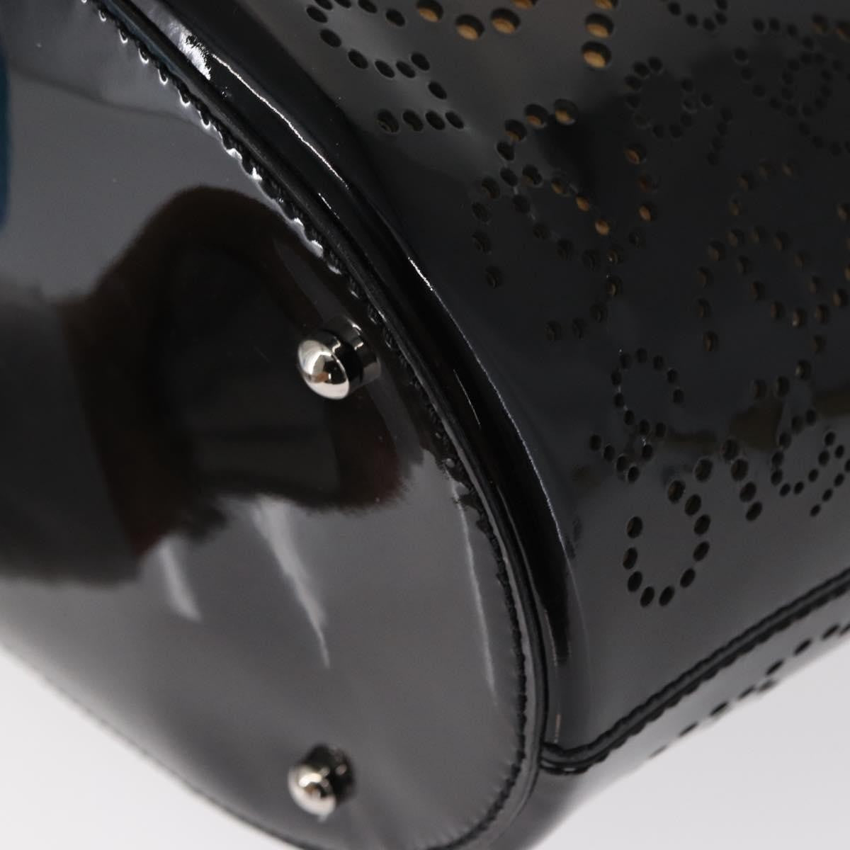 Chanel Cc No.5 Shopping Tote Perforated Patent Black Patent_Leather Tote Bag Bag