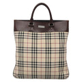 Burberry Nova Check Tote Nylon Beige Nylon Bag