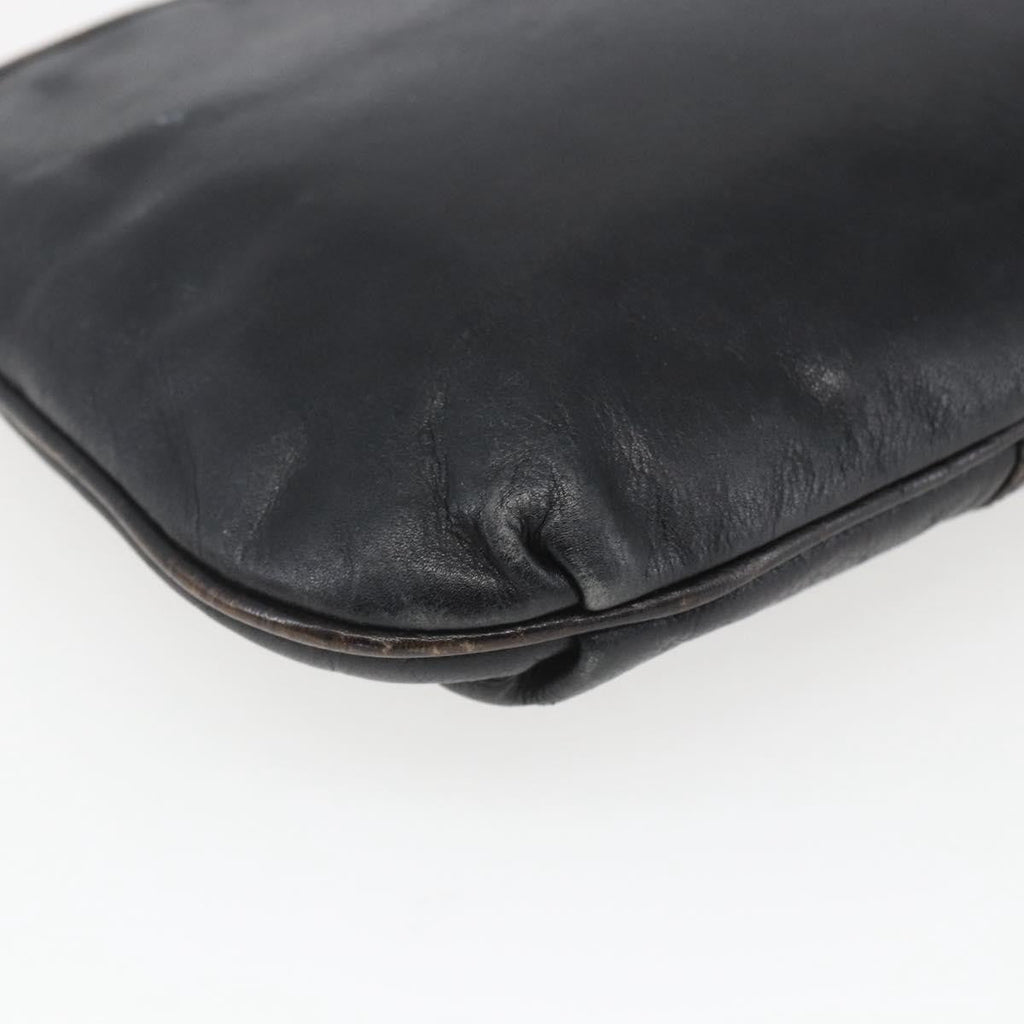 Fendi Vintage Shoulderbag Leather Black Leather Shoulder Bag Bag