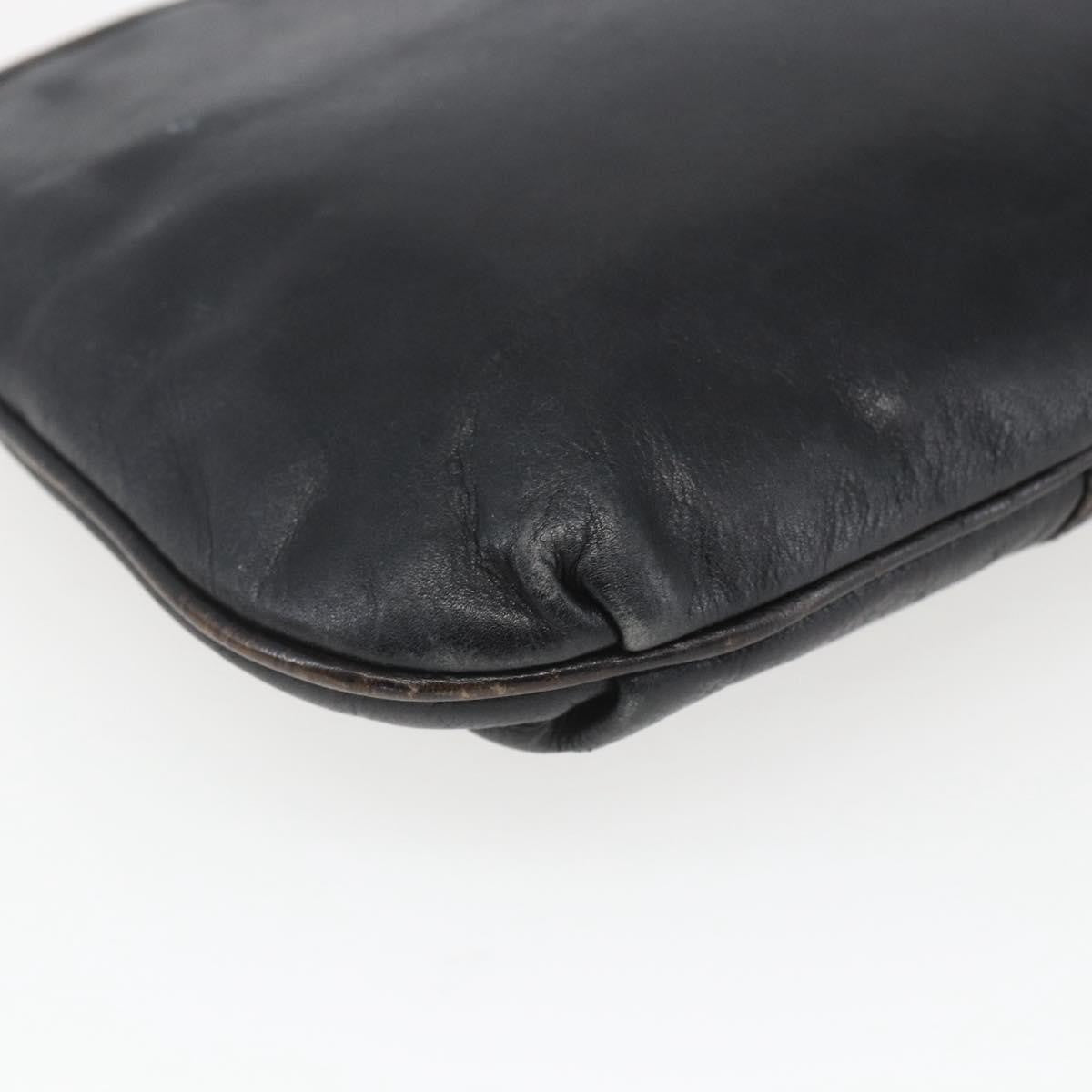 Fendi Vintage Shoulderbag Leather Black Leather Shoulder Bag Bag