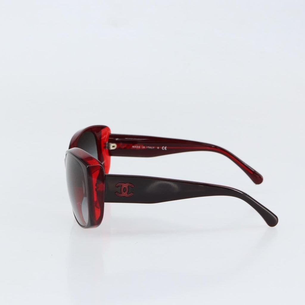 Chanel Logo Cc Sunglasses Plastic Red Plastic Sunglasse Accessory