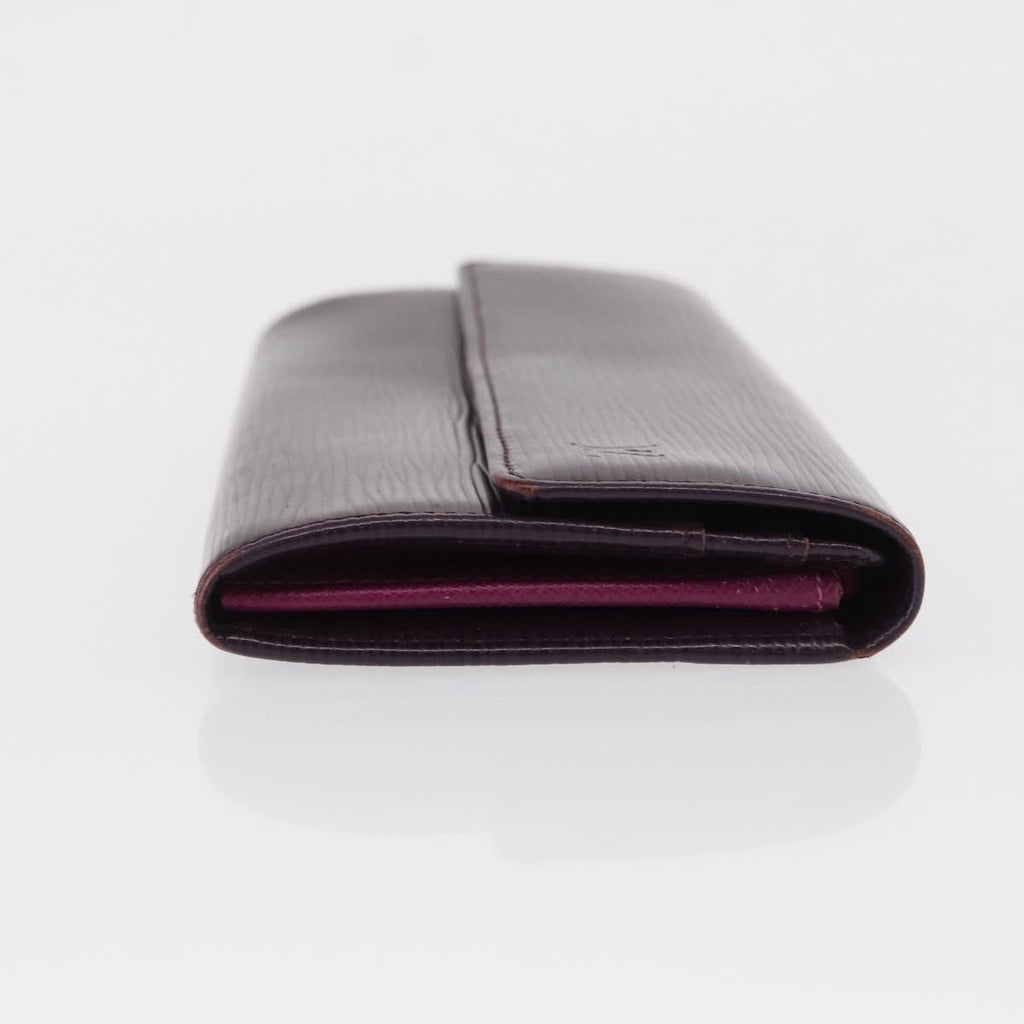 Louis Vuitton Vintage Sarah Wallet Epi Leather Purple Leather Wallets Accessory