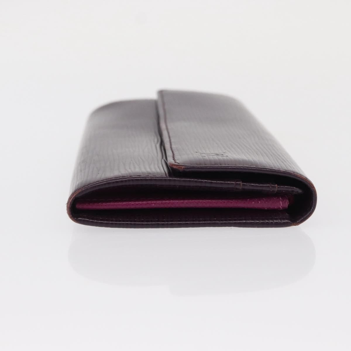 Louis Vuitton Vintage Sarah Wallet Epi Leather Purple Leather Wallets Accessory