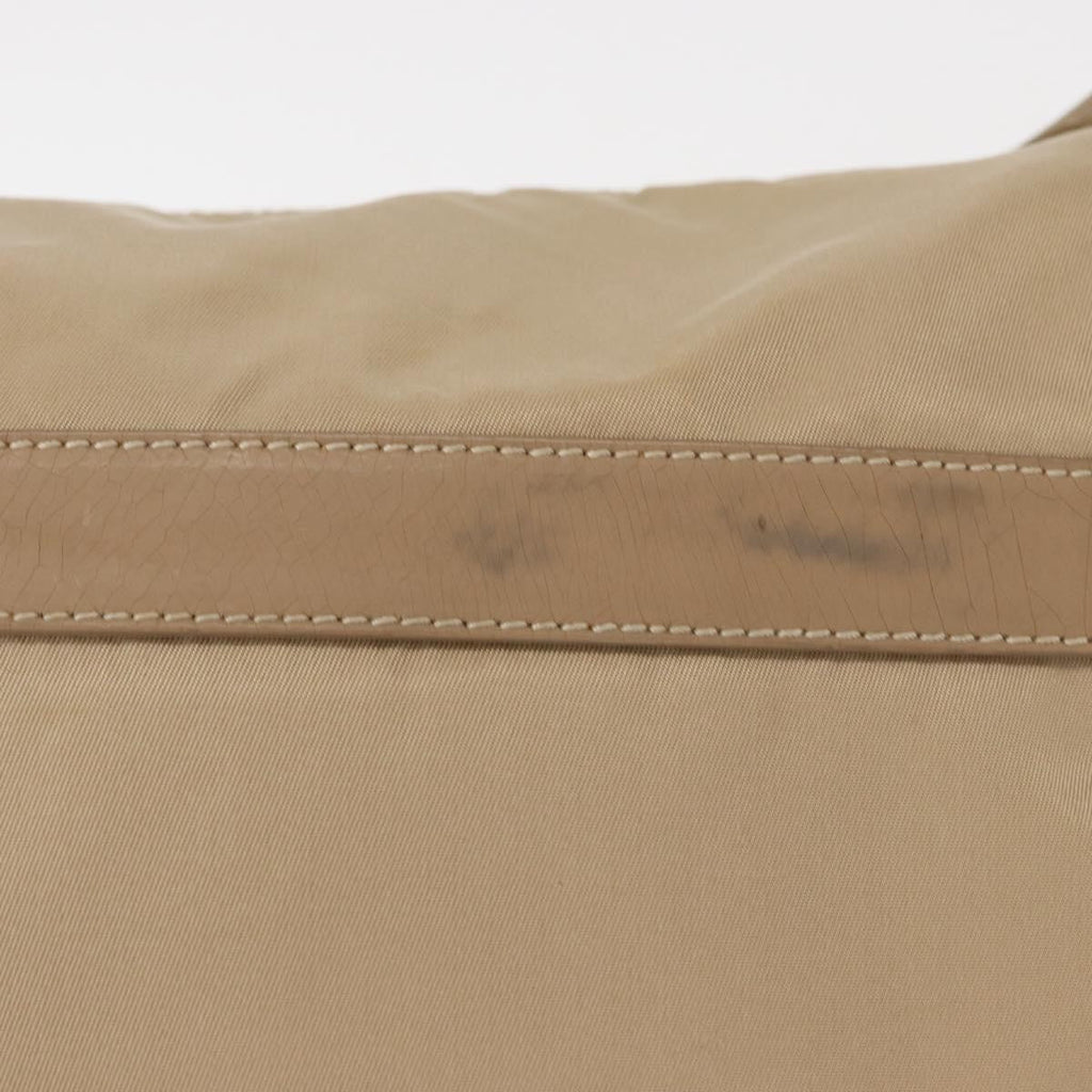 Prada Buckle Messenger Bag Tessuto Beige Nylon Shoulder Bag Bag