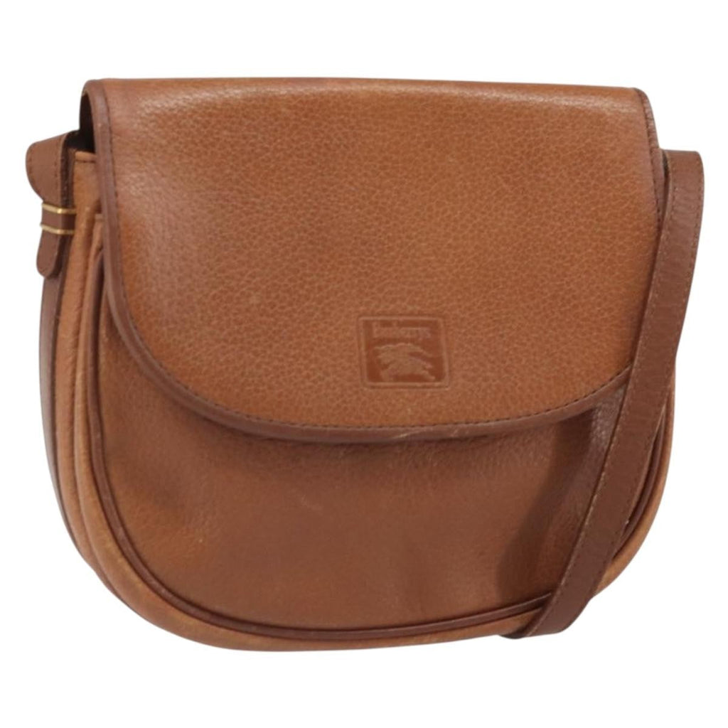 Burberry Vintage Shoulder Bag Leather Brown Leather Shoulder Bag
