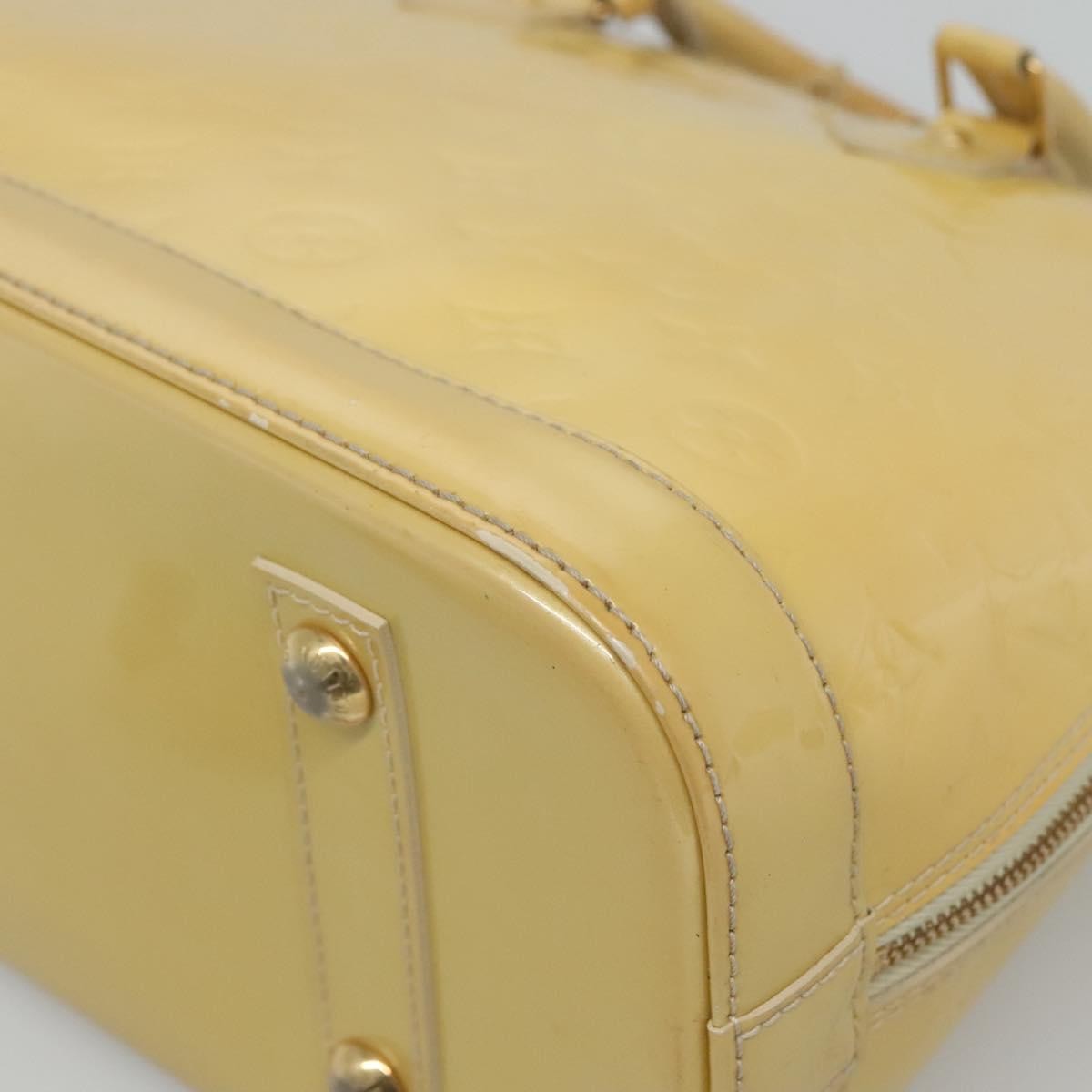 Louis Vuitton Alma Handbag Patent Leather Yellow Patent_Leather Handbag